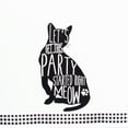 thumbnail image 3 of Contemporary Home Living Black Cat Kitchen Dishtowels - 28" - Black and White - Set of 3, 3 of 8