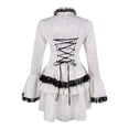 thumbnail image 2 of Gothic Court Blouse en Dentelle Col Montant Manches Trompette Robe Élégante Historique, 2 of 7