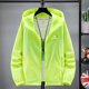 thumbnail image 3 of Queshark - Chaqueta de ciclismo ultradelgada y ultraligera de secado rápido para hombre y mujer, con protección solar y reflectante UV, para verano, 3 of 5