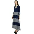 thumbnail image 3 of Phagun Designer Indian Blue Printed Casual Kurta Women Kurti Top Tunic Dress, 3 of 8
