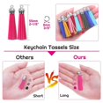 thumbnail image 6 of 50 Pieces Keychain Tassels Bulk Faux Leather Fe Pendants for DIY Keychain, 6 of 7