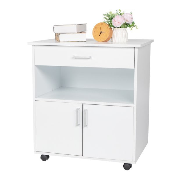 Drawer Wooden File Mobile Lateral File with Rollers