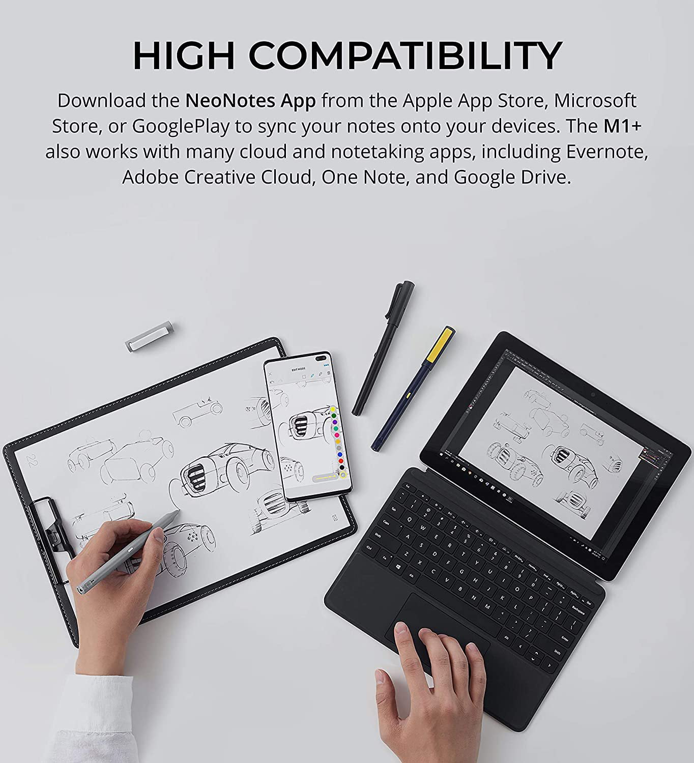 NEO SMARTPEN M1+ Wireless Digital Pen with Neo Notes and PaperTube
