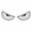 White, variant on Kyusrd Reflective Car Stickers Devil's Eye Car Stickers Reflective Decorative Car Stickers Car Window Car Rear Personalized Stickers Two-piece Set,Green