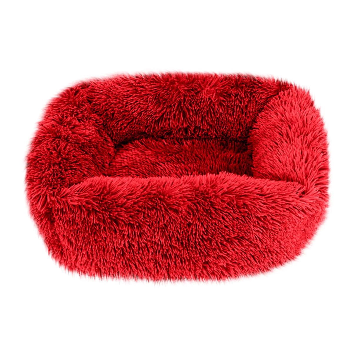 Tuvgenk Cozy Dog Bed Washable Indoor Home Soft Cat Bed Red Warm Pet Pad
