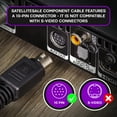 thumbnail image 4 of Cable de reemplazo de 10-PIN de Audio SatelliteSale Audio Video DIRECTV PVC Cable negro (6 pies) SatelliteSale 10PINCOMPON, 4 of 6