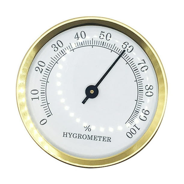 Likrtyny Higrómetros Mecánicos Del Humidor Del Tapiz H103G Higrómetro Del Indicador Analógico 57m M