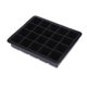 thumbnail image 2 of Molde para hacer cubitos de hielo Ecomeon silicona 20 rejillas color negro, 2 of 5