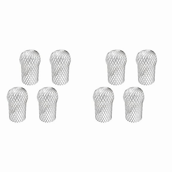 8 Pcs Gutter Downspout Guards 3.5 Inch Aluminum Leaf Filter Strainer Expandable Protector
