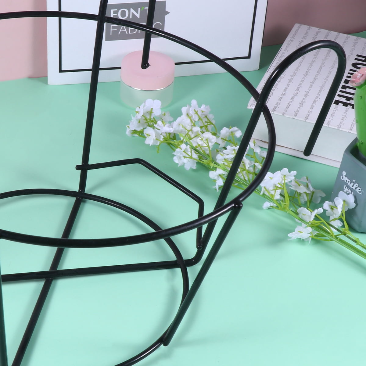 2 Count Round Deck Hanging Planters Outdoor Garden Holder XL Size Flowerpot