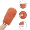 thumbnail image 3 of TRIANU Exfoliating Back Scrubber for Shower, Loofah Back Scrubber with Exfoliating Glove and Sponge Pad Set, Long Deep Clean Back Washer Bath Shower Scrubber for Men and Women, Red, 3 of 9