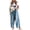 Blue, variant on Loose Fit Loose Leg Sleeveless Overalls Women's