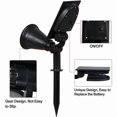 thumbnail image 3 of Projecteur Solaire Extérieur, IP65 Étanche, Réglable à 180°, Vert, avec Panneau Solaire, Compatible avec Jardin, Cour, Chemin, Allée, 3 of 4