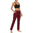 thumbnail image 5 of SDNall Womens Winter Yoga Sports Loose Casual Long Pants Trousers With Pocket, 5 of 9