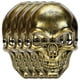 thumbnail image 1 of Careta del Halloween SkullGold 4Pzas 16x24.5cm Poliéster Oro Máscaras de Calavera., 1 of 3