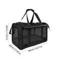 thumbnail image 3 of Cififendec Breathable Pet Carrier Bag, 18.11"×11.81", Foldable Portable Mesh Travel Handbag for Small Dog Cat Outdoor Walking Airline Approved Transport Tote, 3 of 5