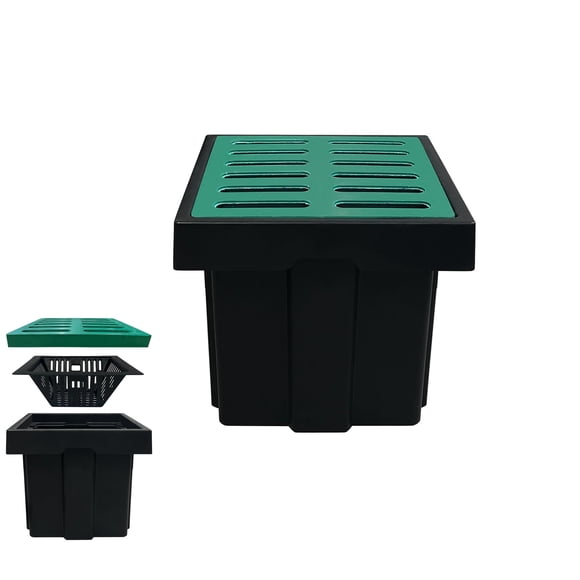 Caja de Registro Natotela 46x46x38 cm para Drenaje con Rejilla de FRP