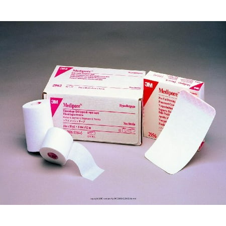 3m tape medipore cloth surgical soft yards 2964 manufacturer roll medical inch single yd qty