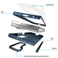 thumbnail image 2 of Dteck for Galaxy Z Fold 5 Case with S Pen Holder & Stylus, Built-in Kickstand and Screen Protector Support Wireless Charging Shockproof Slim Phone Cover for Samsung Galaxy Z Fold 5 5G,Darkblue, 2 of 12