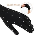 thumbnail image 3 of Luxshiny 1Par Guantes Negros Para Patinaje Artístico Con Ajuste Antideslizante Y Con Rhinestones, 3 of 6