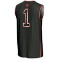 thumbnail image 3 of Unisex GameDay Greats #1 Black Houston Cougars Lightweight Basketball Jersey, 3 of 4
