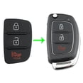 thumbnail image 3 of Car Key Shell Pad 3 Botones Flip Reemplazo remoto para Hyundai (Tipo 2), 3 of 7
