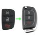 thumbnail image 5 of 3 Botones Flip Remote Car Key Shell Pad Reemplazo para (tipo 2), 5 of 9