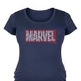 thumbnail image 3 of Marvel - Logo Word Fill - Maternity Scoop Neck Graphic T-Shirt, 3 of 5