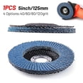 thumbnail image 3 of 5\\\\\\\'\\\\\\\' 125mm Metal Sanding Flap Discs Angle Grinder Wheels Blade 40/ 60/80/120grit Grinding Wheels Blades Wood Cutting, 3 of 4