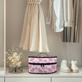 thumbnail image 4 of HELLHERO Pink Cow Pattern Protective Travel Steamer Storage Bag Lightweight Organizer with Smooth Zipper Portable Iron Case, Bag Only, 4 of 6