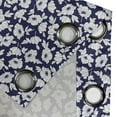 thumbnail image 4 of Ambesonne Flower Grommet Curtain, Poppy Corsage Spring Theme, 50" x 120", Indigo and White, 4 of 6