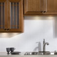 thumbnail image 2 of FASÄDE Terrain Decorative Vinyl Backsplash 15 sq ft Kit in Matte White, 2 of 6