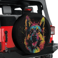 thumbnail image 4 of Lotusprinthandmade German Shepherd Funny Colorful Art Spare Tire Cover With Backup Camera Hole 6 Sizes, 4 of 8