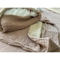 thumbnail image 3 of Soft 100% Turkish Cotton Muslin Bed Shams, Brown, 20 x 30 inches, Standard Size 2 Pieces Shams, 3 of 4