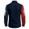 thumbnail image 3 of Men's 250 Anniversary USA Shirt American Flag Button Down Print Shirts Long Sleeves Patriotic Tees, 3 of 4