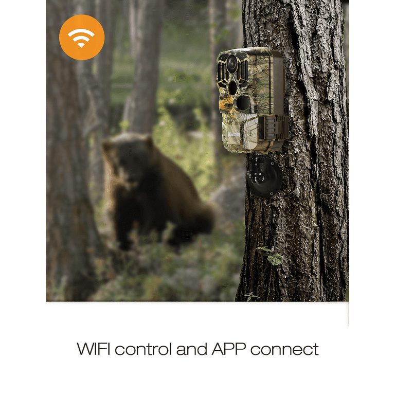 Campark outlet T86 WiFi Bluetooth Trail Camera 20MP 1296P Game Hunting Camera