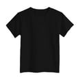thumbnail image 6 of Gubotare Kids Clothes Girls Girls' Short Sleeve Shirts for Kids Crewneck Cute Casual Tee Blouse (Black,Size 5-6 Years), 6 of 6