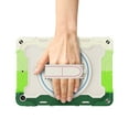 thumbnail image 3 of Dteck Case for iPad 9th/8th/7th Gen 10.2 inch,Heavy Duty Protection Rugged Case Shockproof Rubber Kickstand Cover with Hand Strap for iPad 10.2" 2021/2020/2019,Green/Colorful, 3 of 7