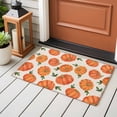 thumbnail image 4 of Thanksgiving Fall Entryway Rug 2'x3'&nbsp; Non Slip Front Door Mats, Farmhouse Autumn Orange Pumpkin Entrance Rugs Indoor Outdoor Carpet, Washable Floor Mats Small Area Rug for Bedroom Kitchen, 4 of 8