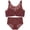 Brick Red, variant on Comfortable Plus Thin Side Beauty Back Shining No Steel Ring Wrapping Bra,Bras for Women Green 32