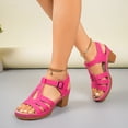 thumbnail image 3 of Dakaela Orthopedic Heeles Sandals for Women Arch Support Slip on Dressy Shoes Chunky Heel Summer Pumps, 3 of 9