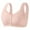 Pink, variant on Women’s Front Closure Wide Strap Tank Bra – Plus Size Wirefree Bra for Seniors, Comfortable Back Smoothing Bralette Pink 46