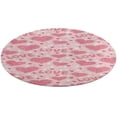thumbnail image 5 of Valentine's Day Heart Round Carpet Circle Rug Outdoor Patio Area Rug Washable Large Area Rugs Hallway Room Decor Fitness Mats, 5 of 8