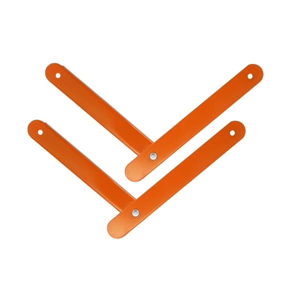 koolsoo 2 Pcs Échelles de Marche Tige de Cravate Renforcée Support en Métal pour Escabeau Pliant Chevrons Orange