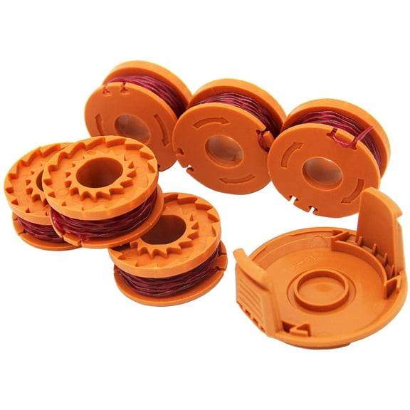 Bekayaa 6 Pack WA0010 Trimmer String Compatible with Worx WG180 WG163 WA0010, for All WORX 20V Grass Trimmers