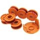 thumbnail image 1 of Hilo de desbrozadora de césped de 6 uds para todas las cortadoras de césped WORX de 20V y 1 tapa de carrete de recortadora, Compatible con Worx WG180 WG163 WA0010, 1 of 5