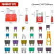thumbnail image 4 of BrowQuartz 300 Pieces/Kit Aluminium Car Fuse Detachable Short-circuit Protection Plastic Housing Vehicle Truck RV Boats Fuses Component, 4 of 6