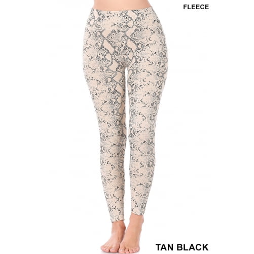 Slimming Design Fleece Leggings Yoga 