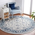 thumbnail image 2 of SAFAVIEH Tulum Chao Traditional Area Rug, 6'7" x 6'7" Round, Ivory/Blue, 2 of 8