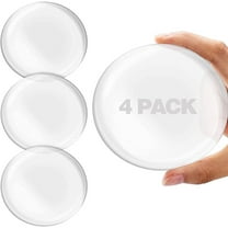 4 PCS 3.15" Door Stopper Wall Protector, Large Silicone Door Handle Bumper, Wall Protectors with Self Adhesive Sticker for Protecting Wall